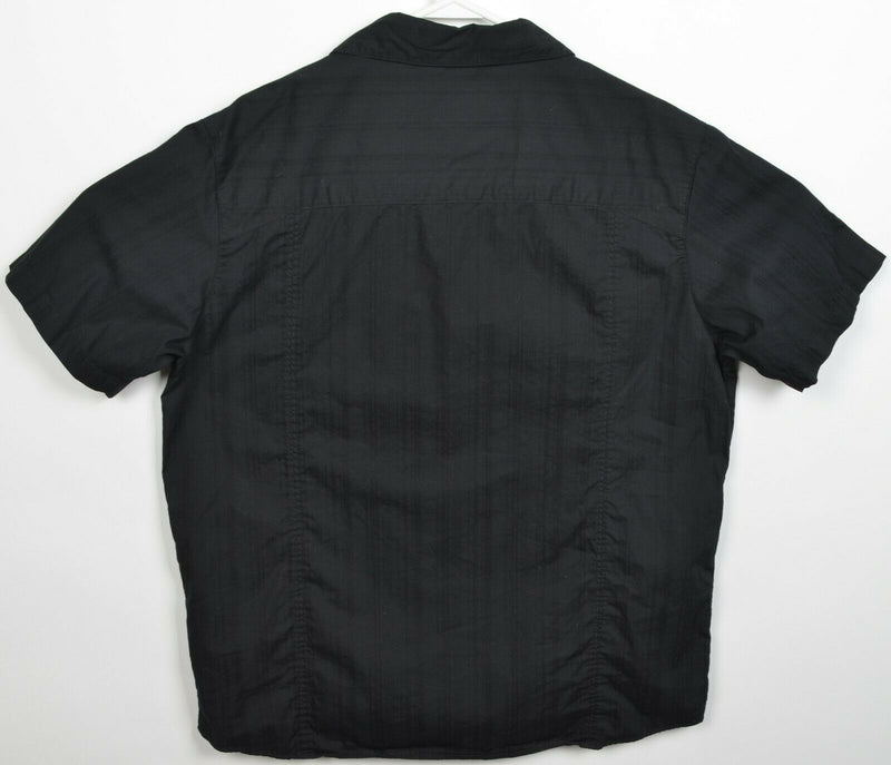 Bontrager Trek Men's XL Solid Black Mechanic Casual Cycling Button-Front Shirt