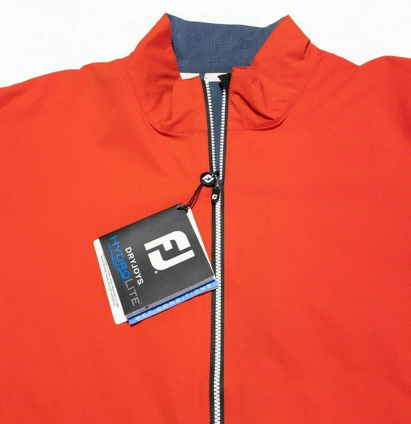 FootJoy DryJoys Hydrolite Jacket Golf Full Zip Red Rain Water Men's Large