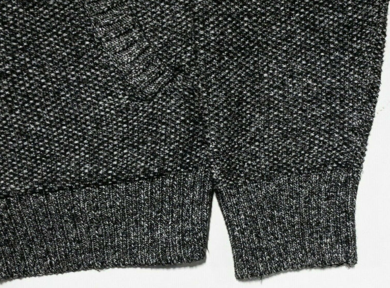 Bonobos Men's Medium Slim Fit Gray Speckled Button-Front Cardigan Sweater