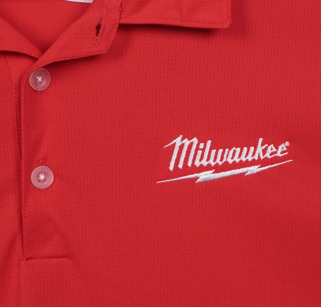 Milwaukee Tools Men's XL Nike Golf Red Logo Wicking Dri-Fit Golf Polo