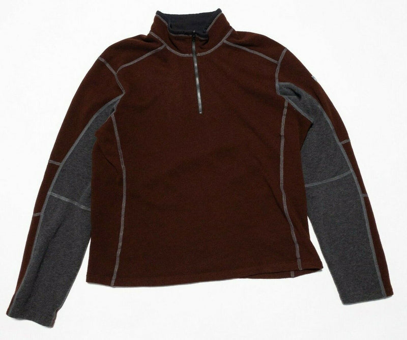 Kuhl Kashmira Jacket Men's XL 1/4 Zip Pullover Hiking Outdoor Red Rock Gray