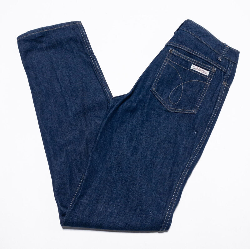 Vintage Calvin Klein Jeans Women's 10 Cigarette Leg Denim Pants Vintage USA Blue
