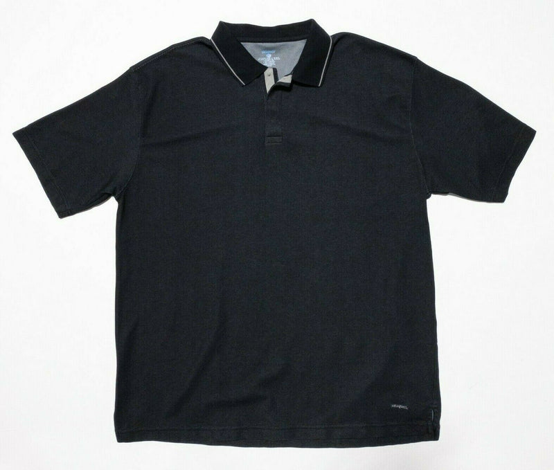 Patagonia Polo Shirt Men's XL Pique Vitaliti Polo Shirt Dark Gray Snap Collar