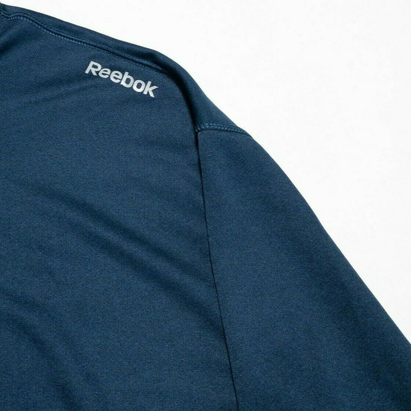 Reebok Men's 4XLT (4XL Tall) PlayDry Activewear Jacket Full Zip Wicking Blue