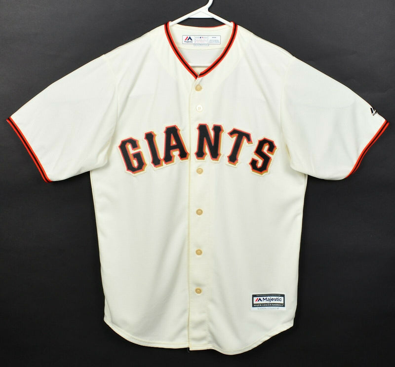 San Francisco Giants Men's Medium Joe Panik Beige Majestic Coolbase MLB Jersey