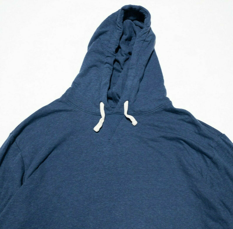 Marine Layer Pullover Hoodie Blue Lightweight Drawstring Rayon Blend Men's XL