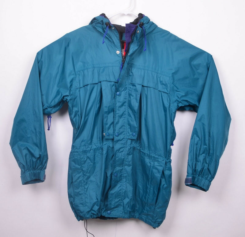 Vtg REI Elements Men's Sz Medium Multi-Pocket Windbreaker Rain Jacket