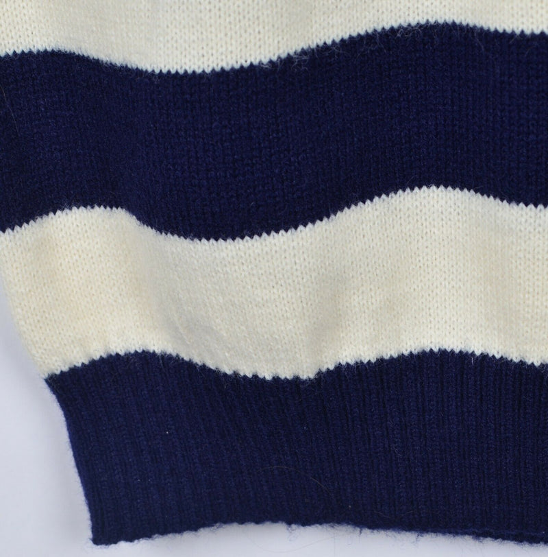 Vintage 80s Indianapolis Colts Men's Medium Logo 7 Striped Orlon Acrylic Sweater