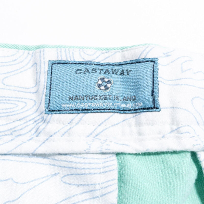 Castaway Nantucket Pants Men's 40 Horse Embroidered Derby Mint Green Preppy