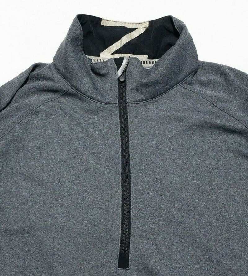 Zero Restriction 1/4 Zip Golf Jacket Wicking Heather Gray Men's Large