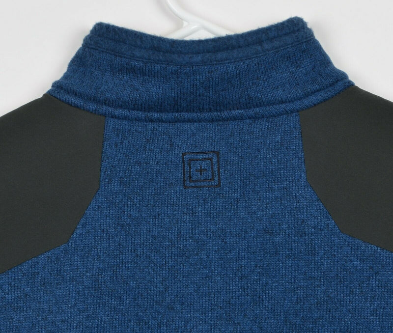 5.11 Tactical Series Men's 2XL Blue 1/4 Zip Padded Fleece Sweater Jacket