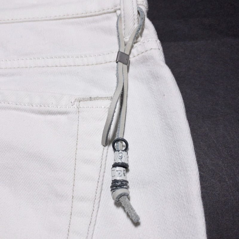 Diesel Liv Jeans Women's 31x34 White Denim Pants Stretch Straight Leg Zip Fly