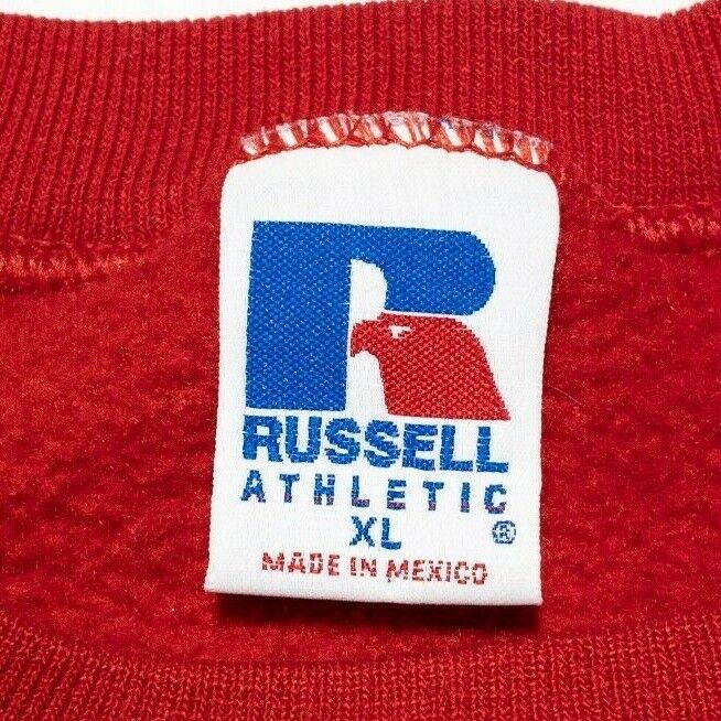 Russell Athletic Sweatshirt Men's XL Vintage 90s Crewneck Red Physical Education