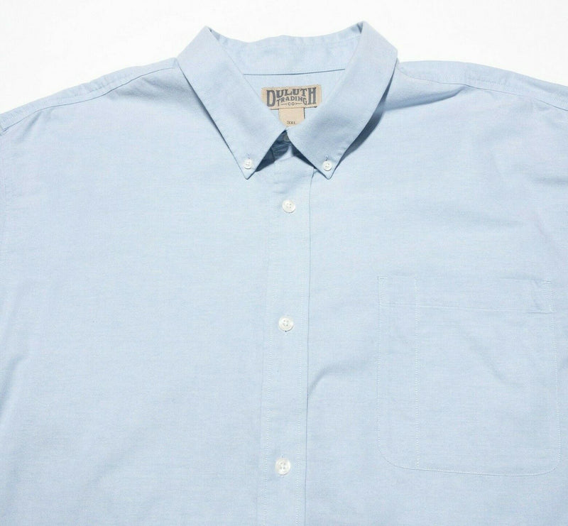 Duluth Trading Shirt Men's 3XL Button-Down Oxford Light Blue