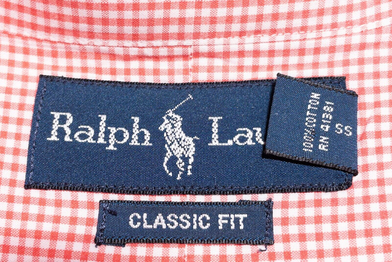 Polo Ralph Lauren Shirt Men's 2XLT Tall Long Sleeve Button-Down Pink Check