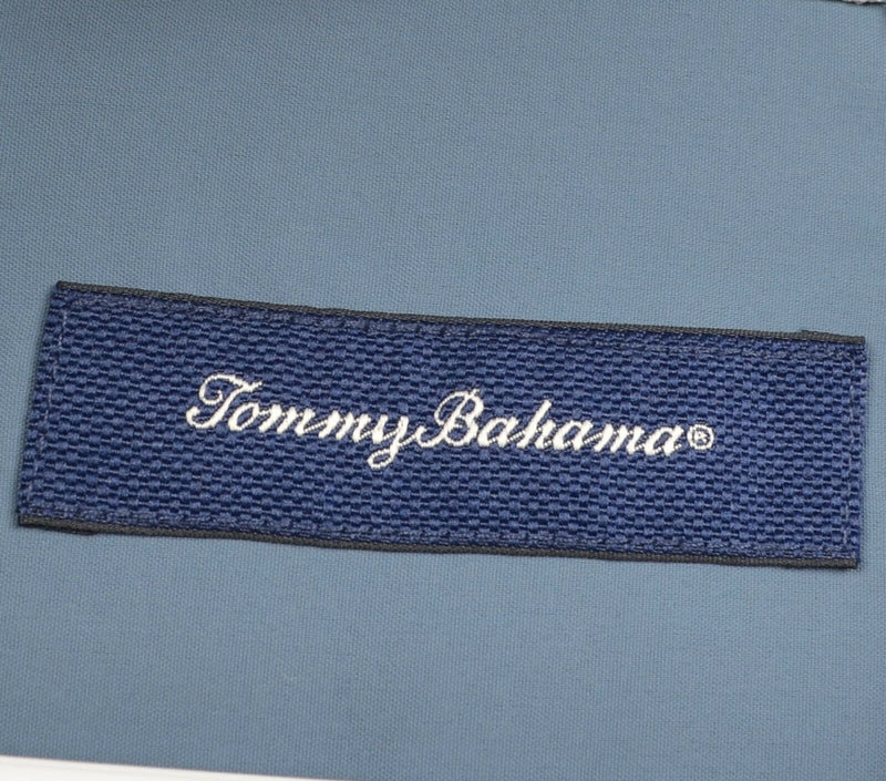 Tommy Bahama Men's Sz 3XL Snap-Front Nylon Blue Fishing Outdoor Shirt