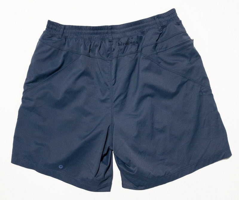Birddogs Shorts XL Men's Lined Navy Blue Athletic Performance Nylon 7" Inseam