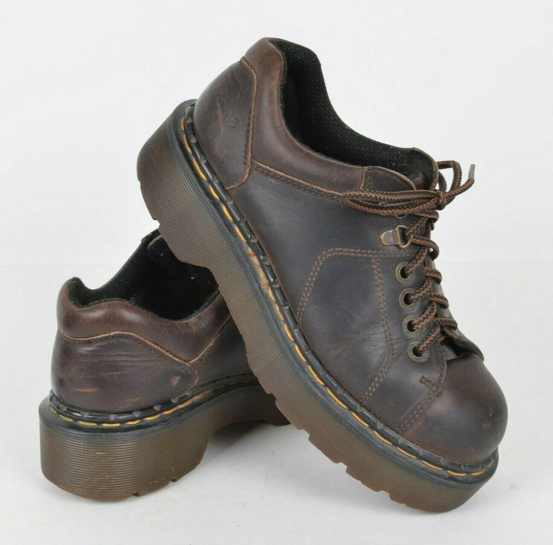 Vintage Dr. Doc Martens 8312 Men's 6 Brown Leather Lace-Up Made in England Boots