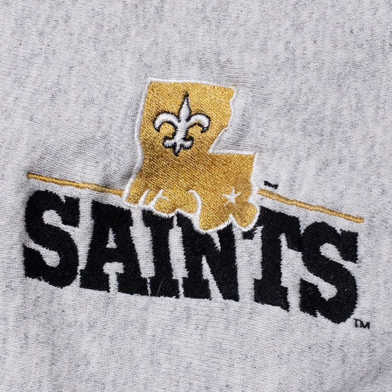 Vintage New Orleans Saints Sweatshirt Men's XL The Game 90s USA Made Gray NFL