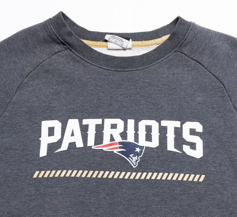 New England Patriots Nike Sweatshirt Adult XL Crewneck Pullover NFL Pocket Gray