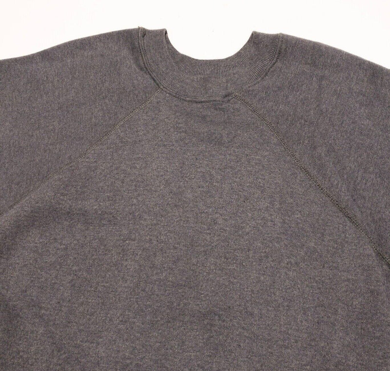 Vintage Pannill Sweatshirt Men's 2XL Fits Large Crewneck Gray Blank 80s USA