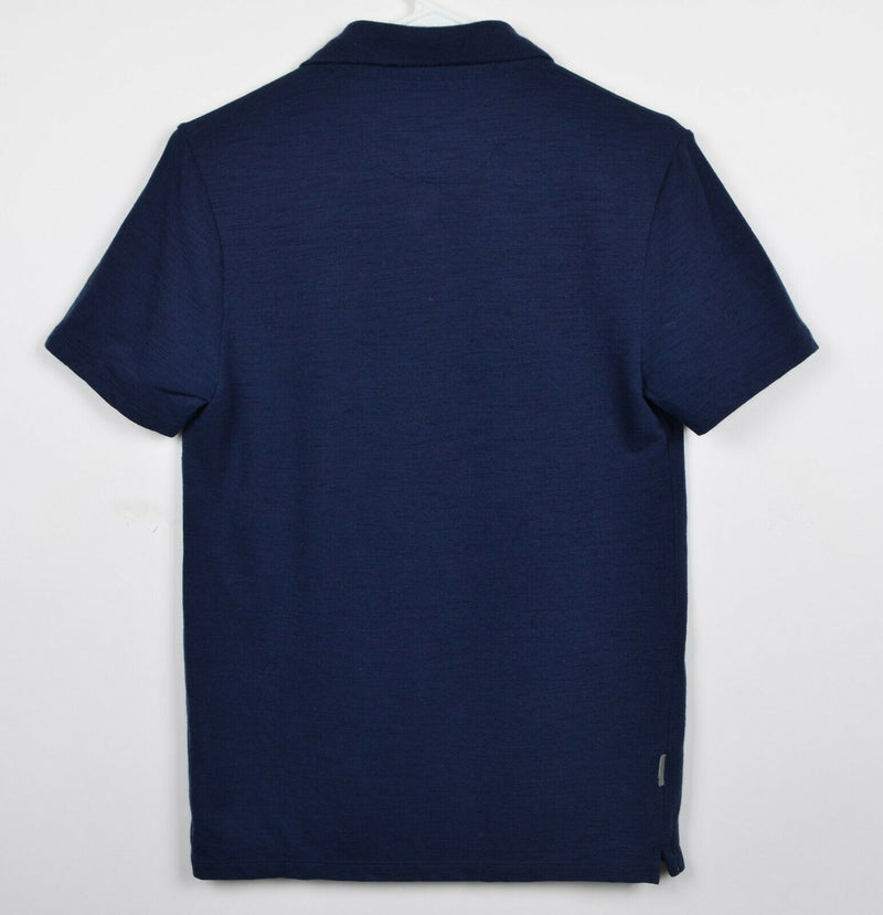Icebreaker Merino Men's XS 100% Merino Wool Navy Blue Polo Shirt