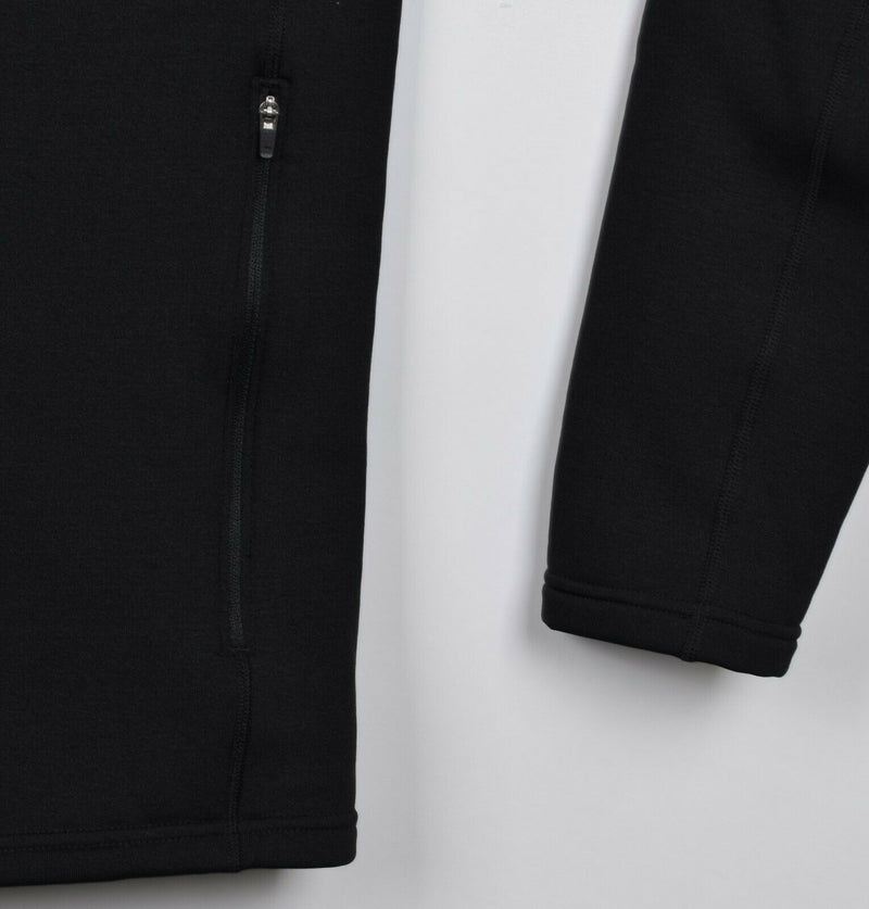 Marmot Men's Medium Fleece Lined Full Zip Solid Black Lightweight Jacket
