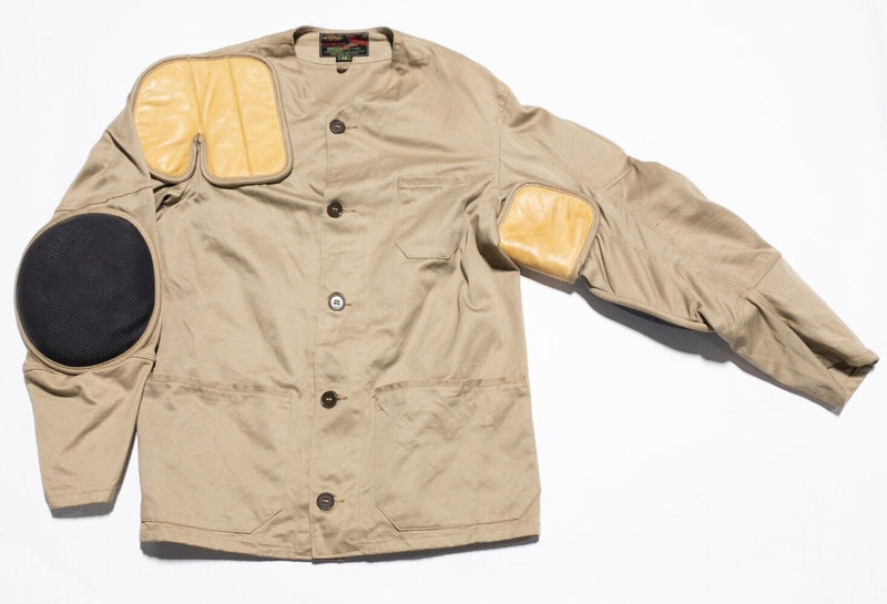 10-X Shooting Jacket Men's 42 Hunting Padded Tan Vintage Imperial Leather Target