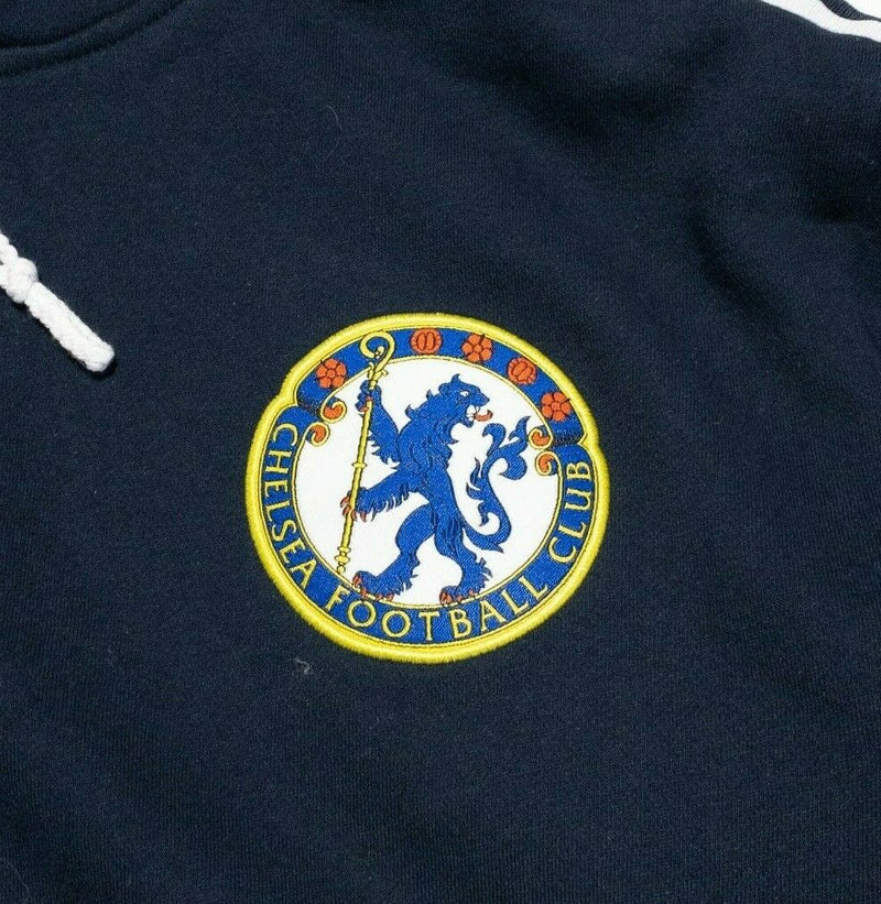 Chelsea Football Club Adidas Hoodie Navy Blue Pullover Sweatshirt Men's Large