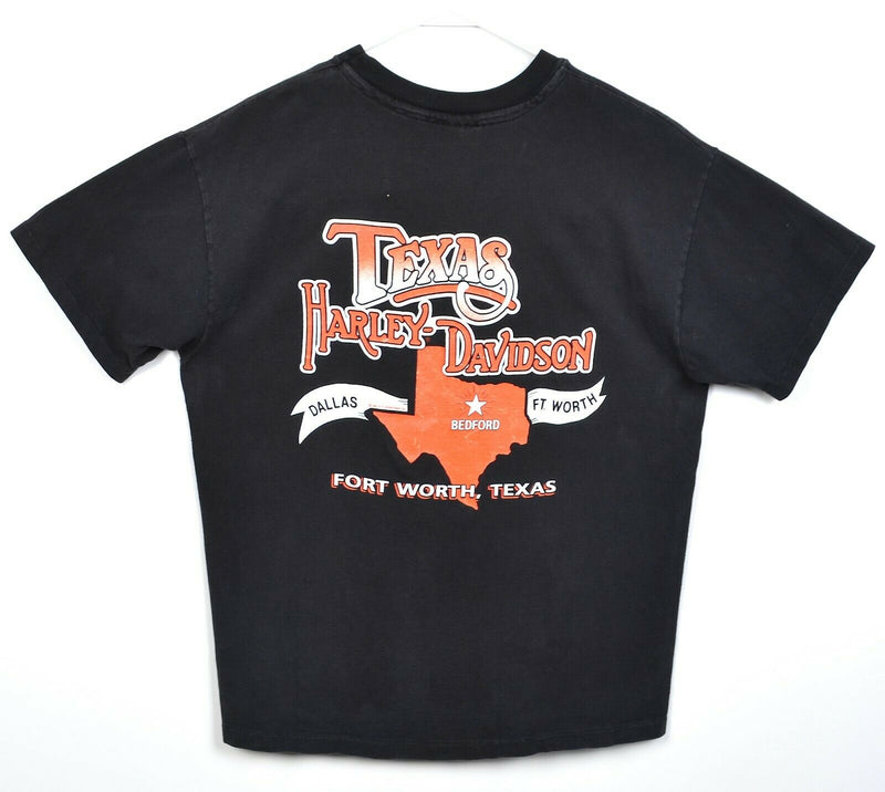 Vintage Harley-Davidson Racing Men's Large Terry Poovey Texas Motorcycle T-Shirt