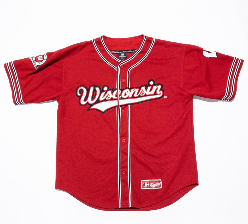 Wisconsin Badgers Baseball Jersey Men's XL Colosseum Sewn College Red NCAA
