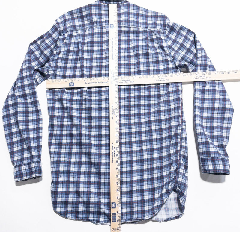 Carhartt FR Shirt Men's Medium Tall MT Flame Resistant Blue Plaid Workwear