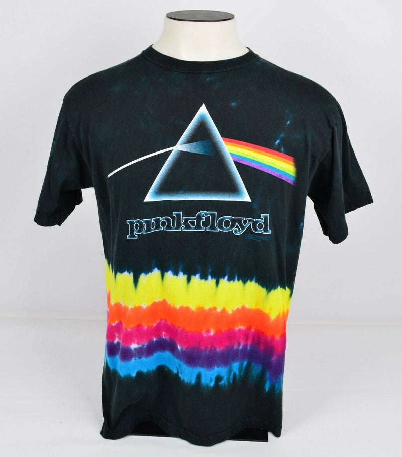 Pink Floyd Men’s Large Dark Side of the Moon Tie Dye Liquid Blue 2002 T-Shirt