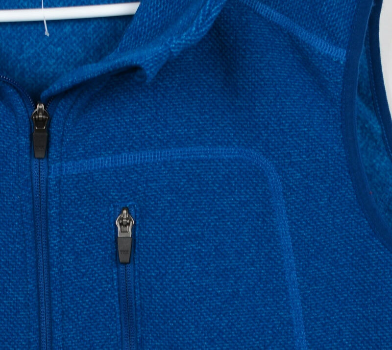 Duluth Trading Co. Men's 2XL Blue Full Zip Fleece Polyester Zipped Pockets Vest