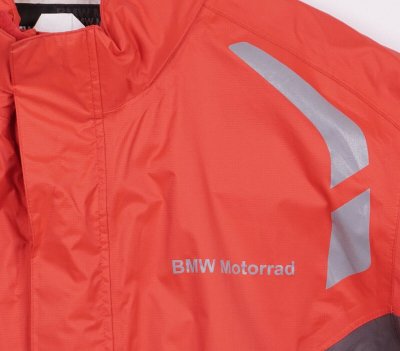 BMW Motorrad Men's Large Rainlock 2 Orange Hooded Motorcycle Rain Suit Jacket