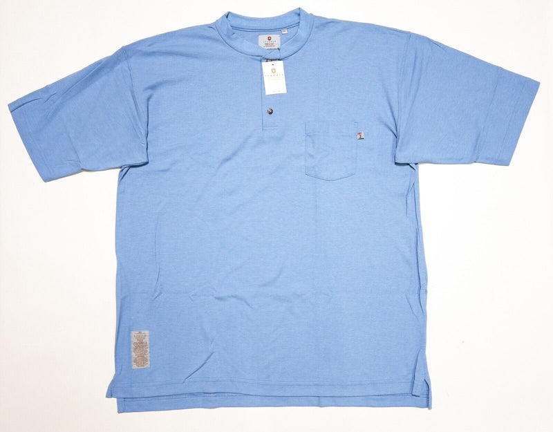 Tyndale FR Shirt Men 2XL Flame Resistant Henley Short Sleeve Blue Arc Rating 9.5