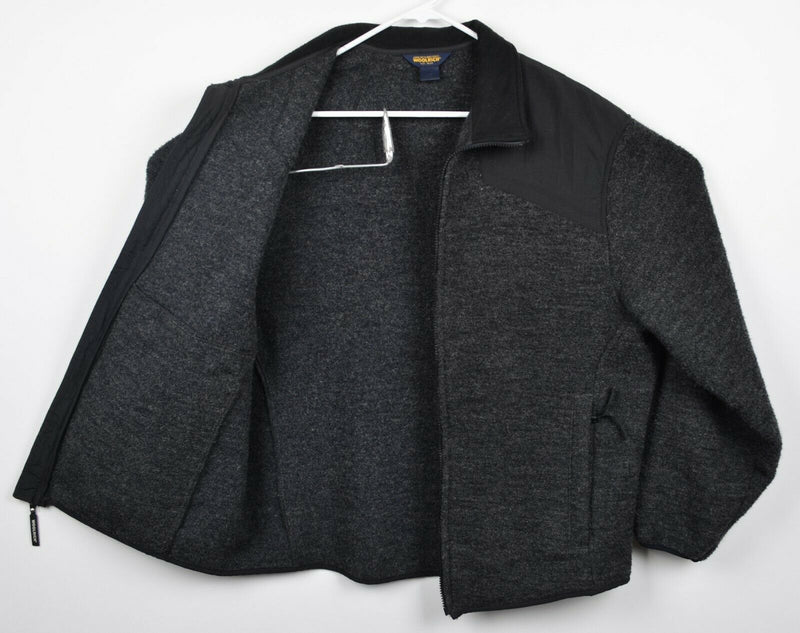 Woolrich Technowool Men's XL? Wool Nylon Blend Charcoal Gray Full Zip Jacket