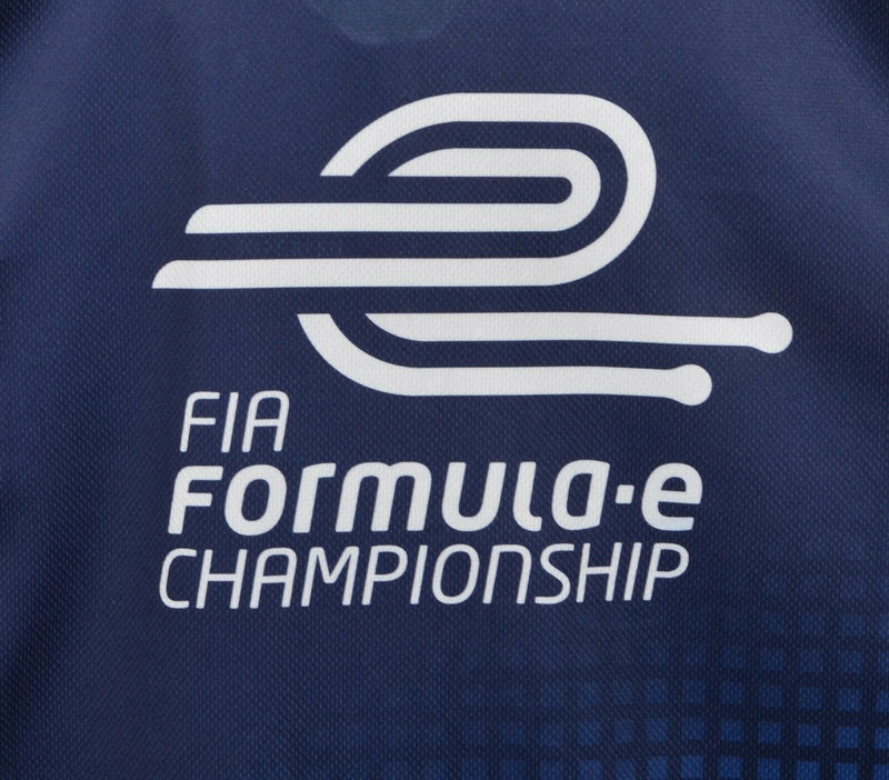 DHL Men's Small FIA Formula E Championship Racing Navy Blue Polo Shirt