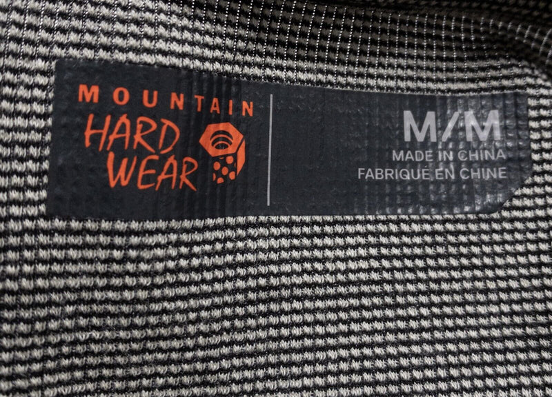 Mountain Hardwear 1/4 Zip Men's Medium Base Layer Wool Blend Gray Outdoor