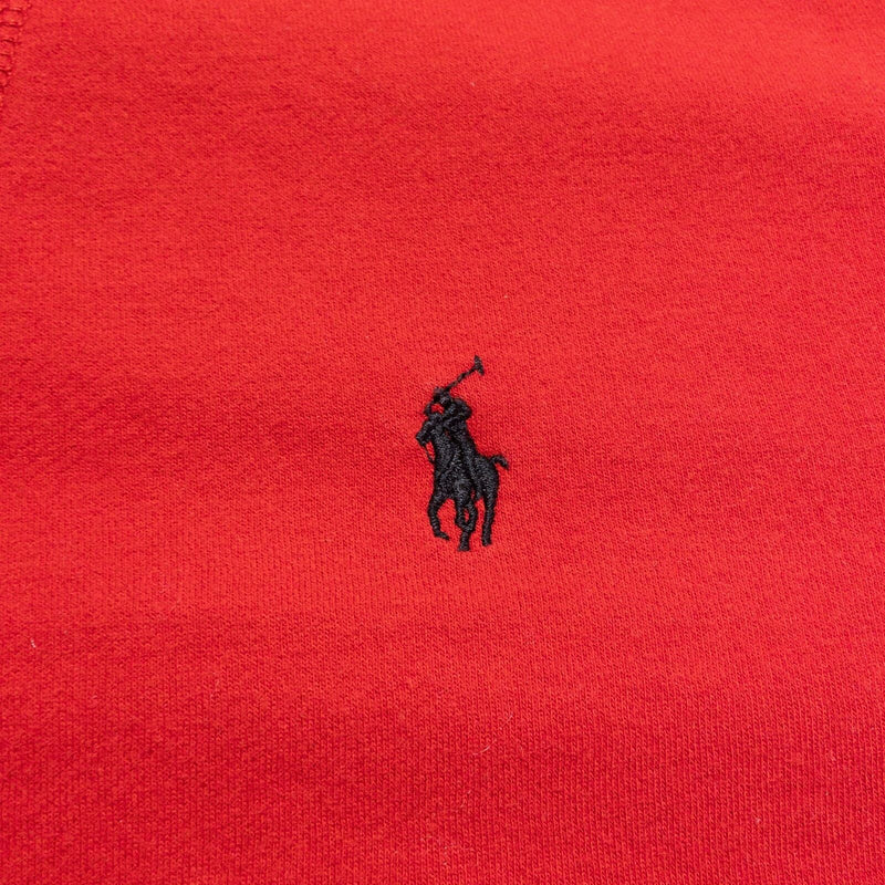 Polo Ralph Lauren Sweater Men's 2XL Shawl Collar Pullover Solid Red 2-Button