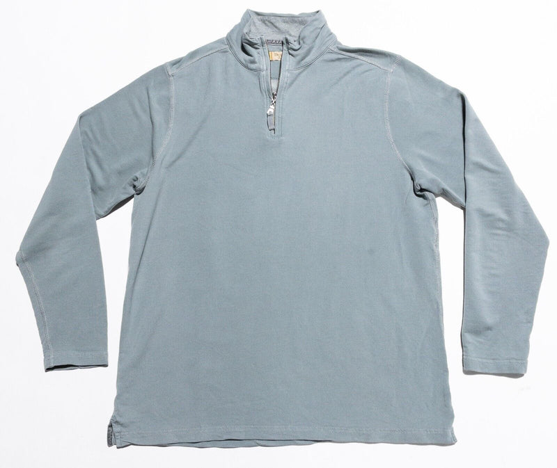 True Grit Sweater Men's Medium Pullover 1/4 Zip Sweatshirt Lyocell Cotton Blend