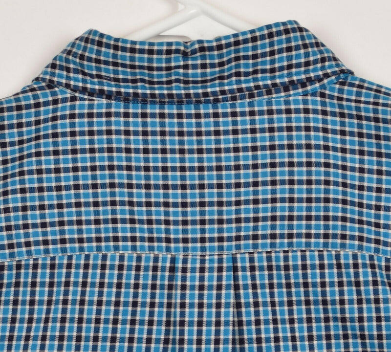 J. Press Men's 2XL Blue Plaid Trunk Club Exclusive Long Sleeve Button-Down Shirt