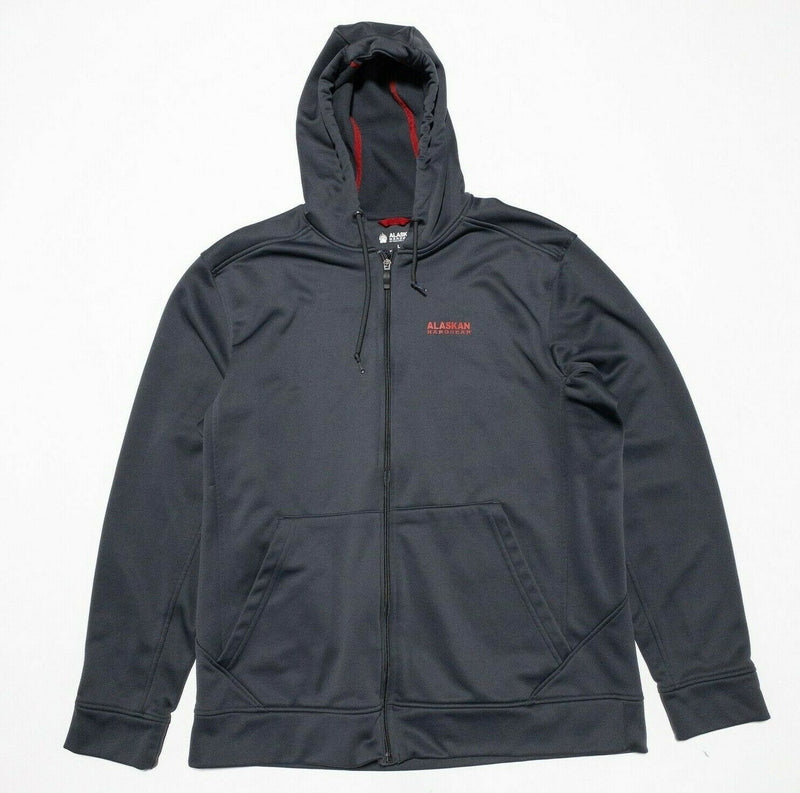 Alaskan Hardgear Hoodie Men's Large Full Zip Jacket Gray Duluth Trading Co. Claw