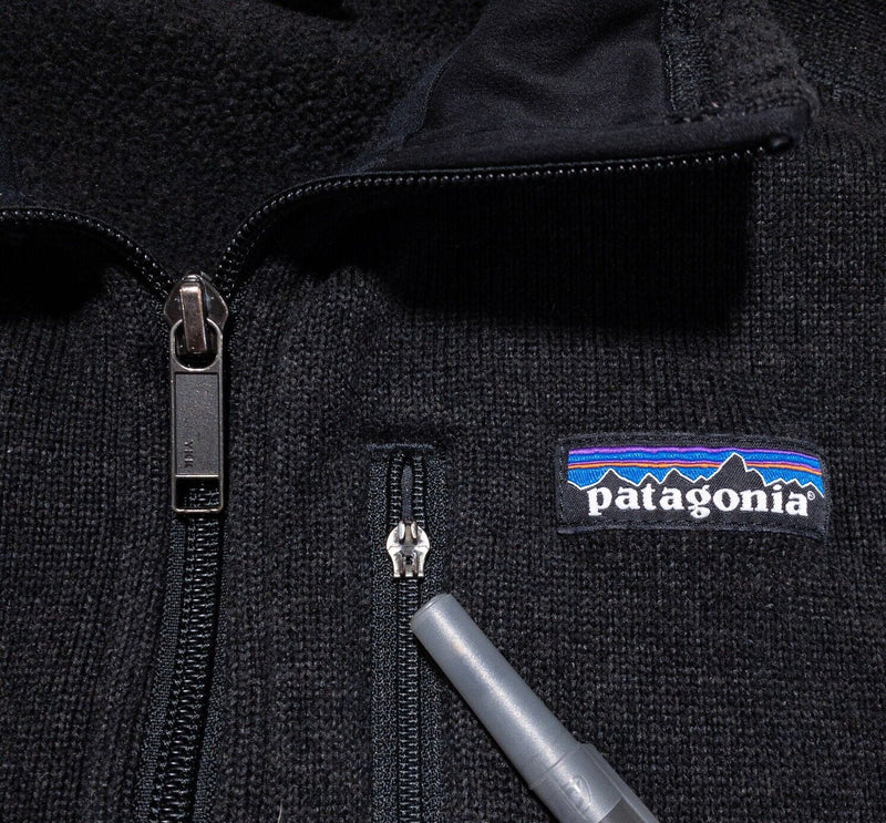 Patagonia Better Sweater Men's Large Jacket 1/4 Zip Pullover Black Fleece 25222