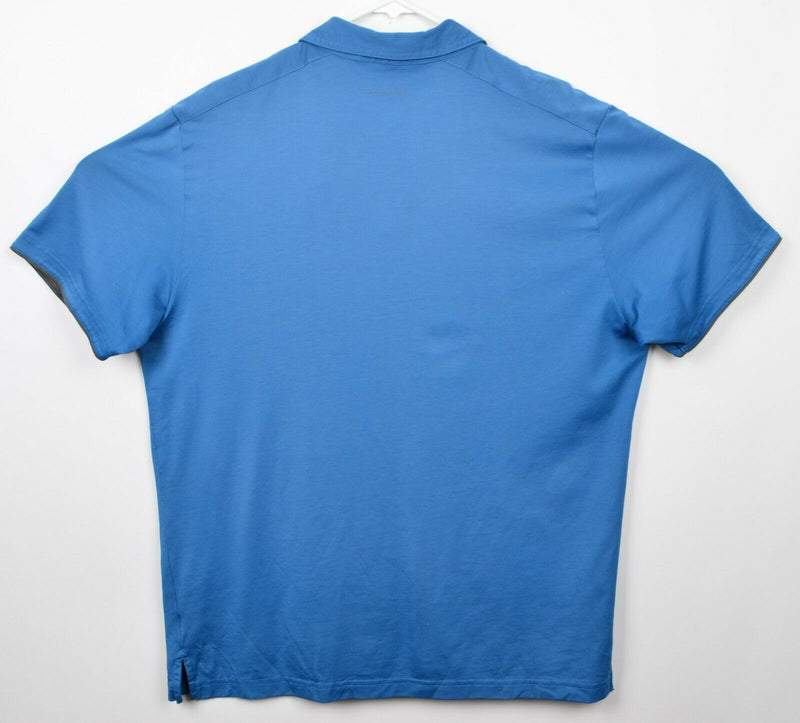Travis Mathew Men’s Sz XL Blue Embroidered Logo Short Sleeve Polo Golf Shirt