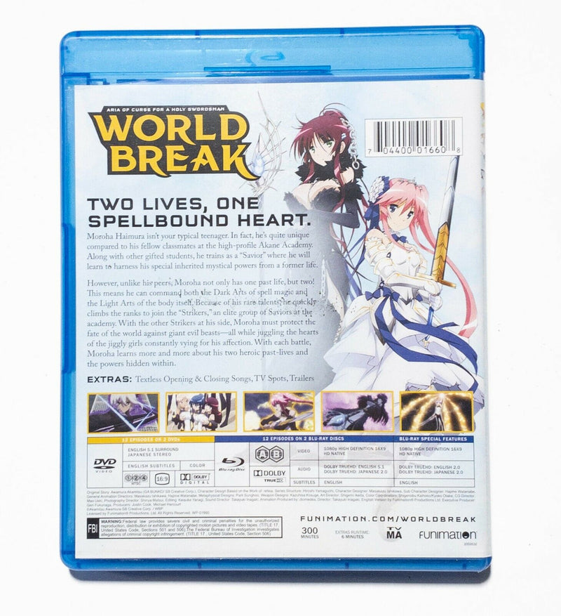 World Break: Aria of Curse for a Holy Swordsman Complete Blu-Ray DVD + Slipcover