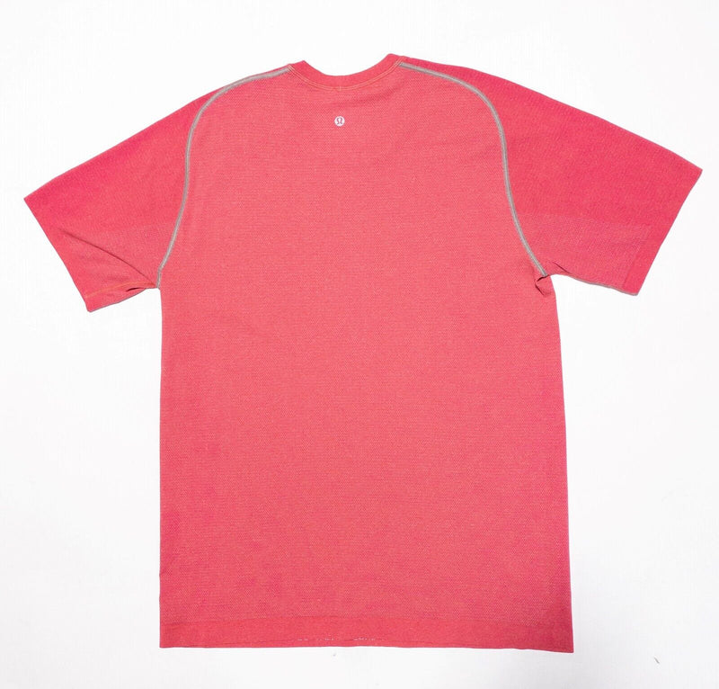 Lululemon T-Shirt Large Men's Hot Pink Metal Vent Tech Short Sleeve Crew Neck