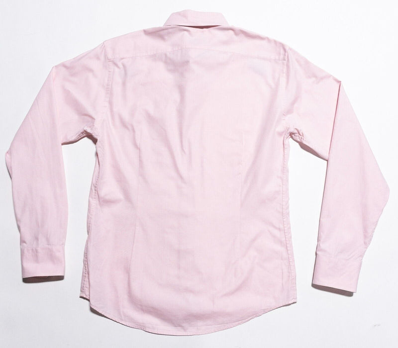 Eton Slim Dress Shirt Men's Medium 40 (15 3/4) Light Pink Button-Down Fulham