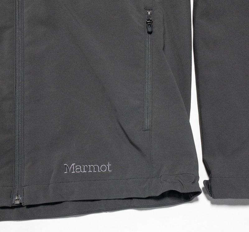 Marmot Soft Shell Jacket Men's Large Basic Solid Gray Full Zip Xerox