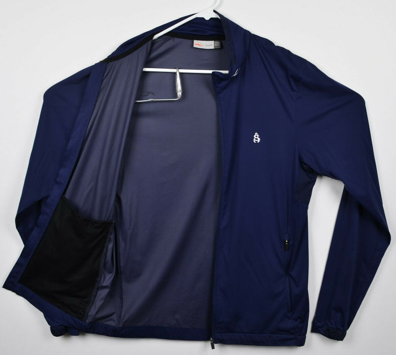 KJUS Men's Medium (50) Dorian Jacket Navy Blue Full Zip Lightweight Golf Jacket
